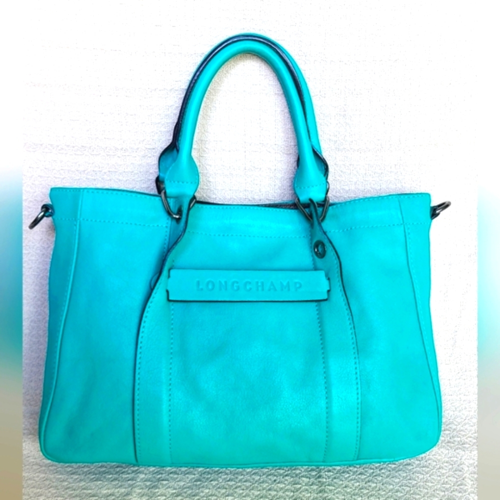 Longchamp 3D Handbag Blue Green